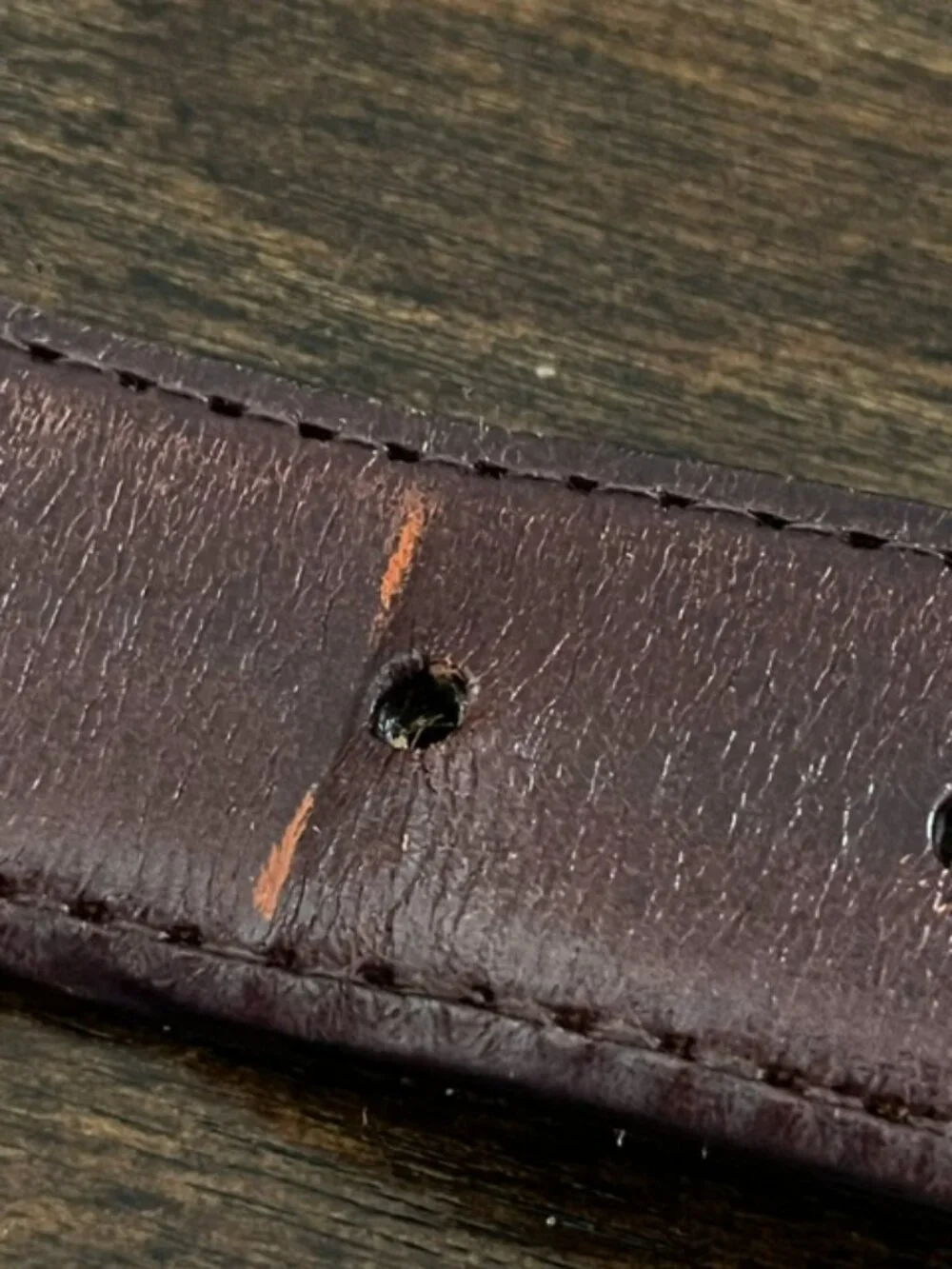 Tommy Bahama Brown Leather Belt Woven Pattern Silver Buckle Men's 40